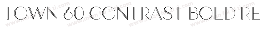 Town 60 Contrast Bold Regular字体转换